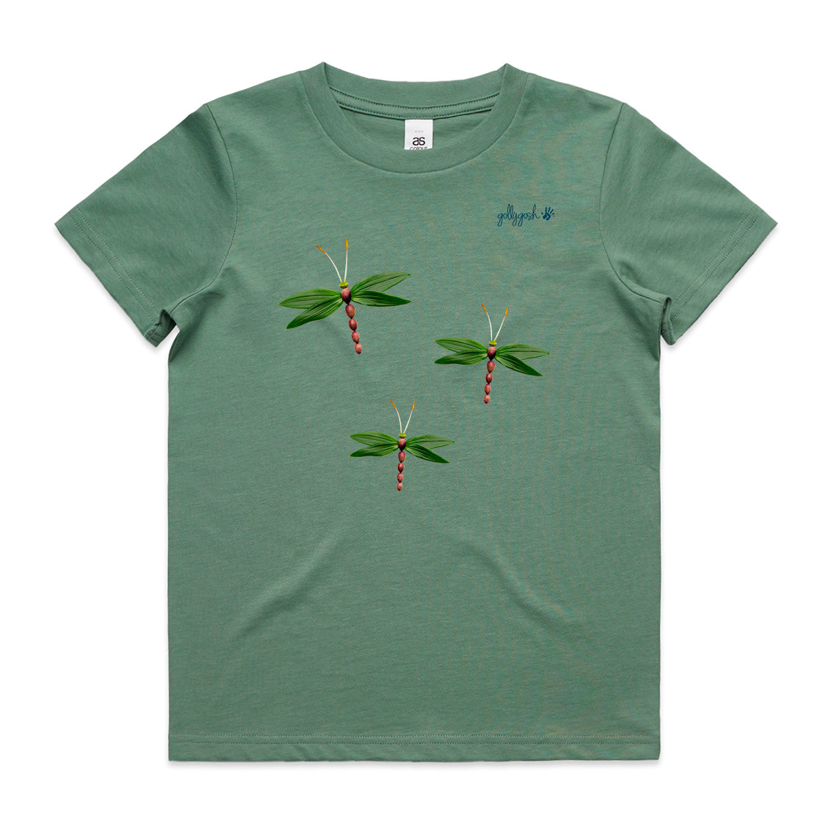 Olive Dragonflies - Kids Tee