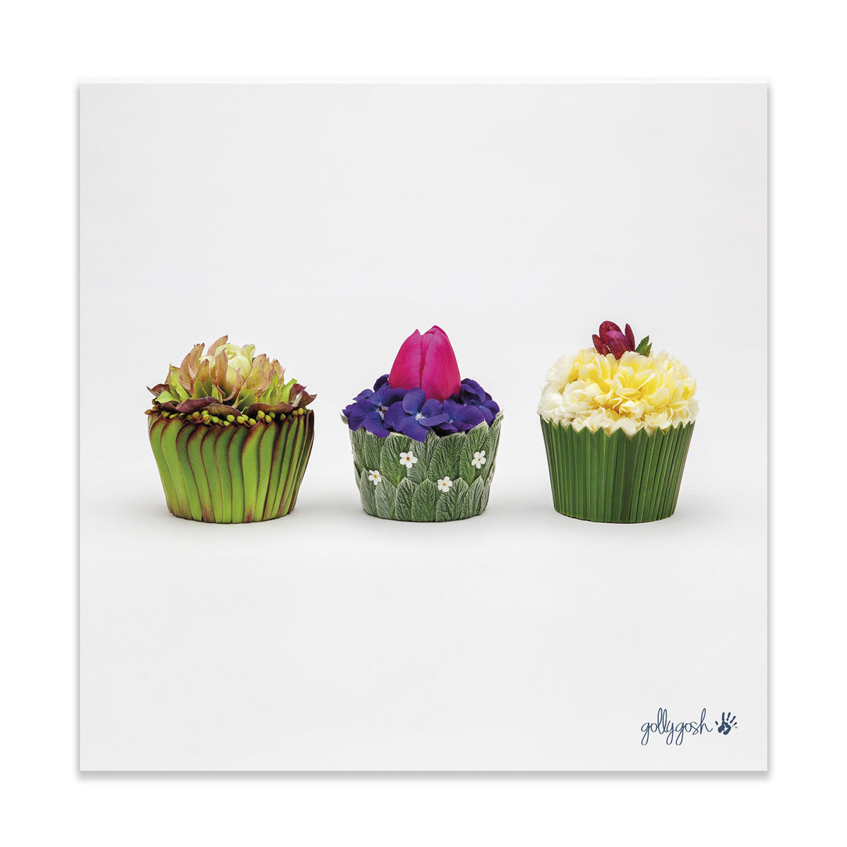 Floral Cupcakes Fine Art Print