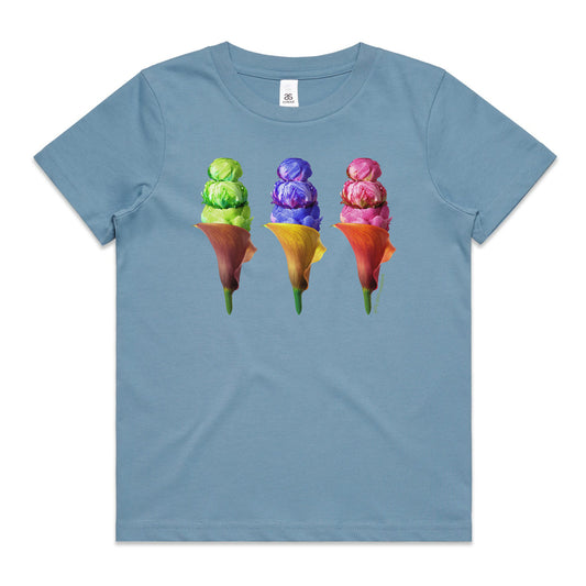 Peony Ice Creams Kids Tee Shirt