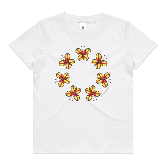 Parrot Butterflies Kids Tee Shirt