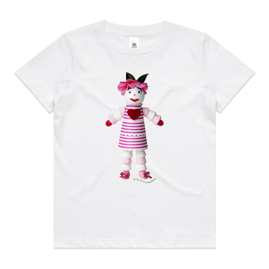 Marshmallow Doll Kids Tee Shirt