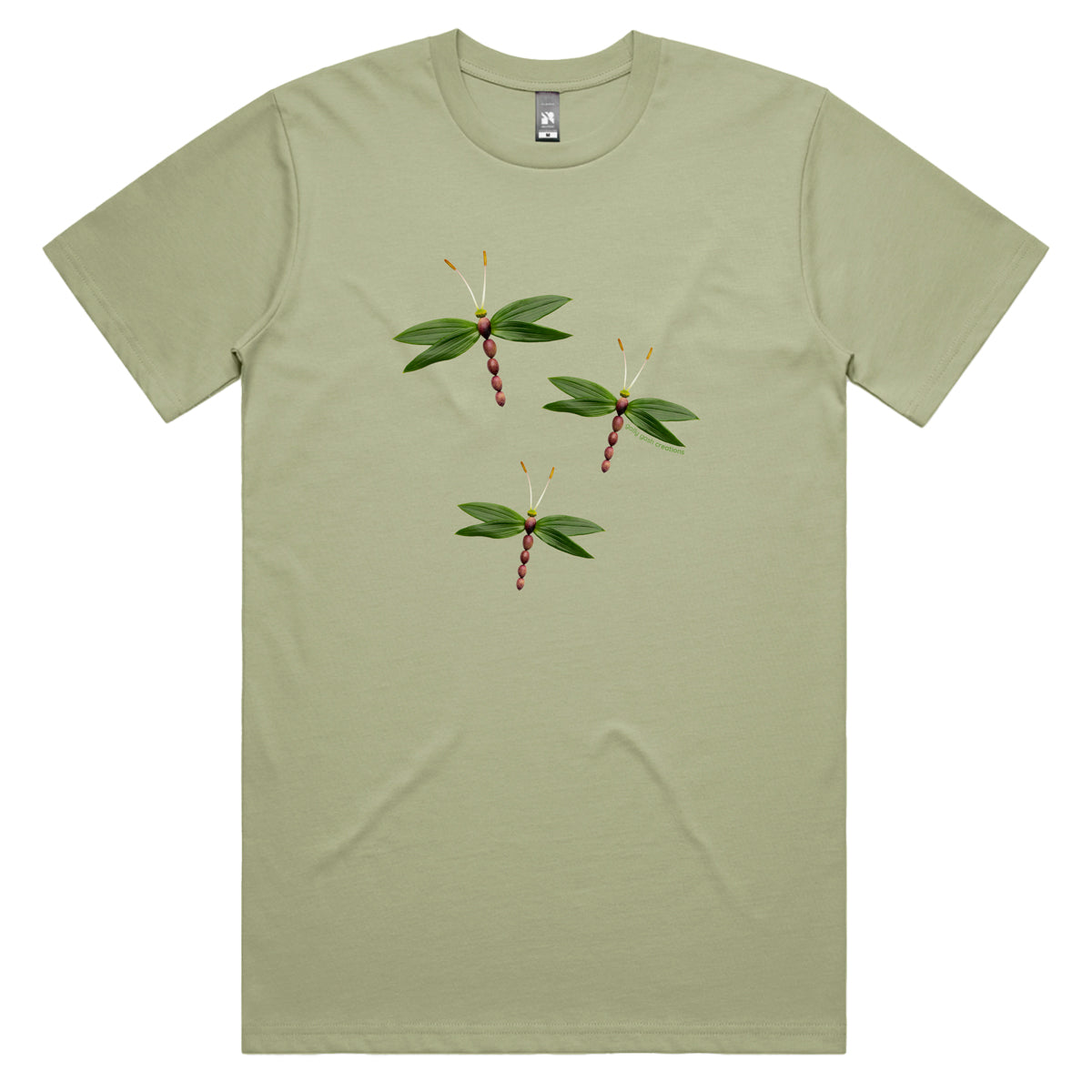 Olive Dragonfly Men's Tee Shirt