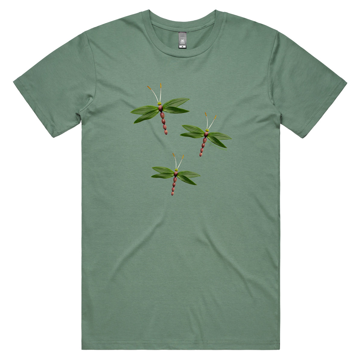 Olive Dragonfly Men's Tee Shirt