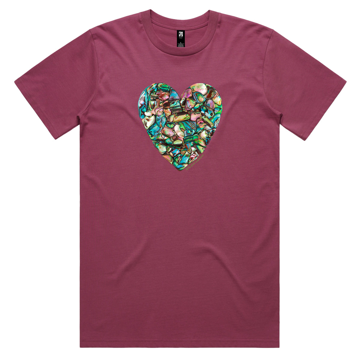 Paua Heart Men's Tee Shirt