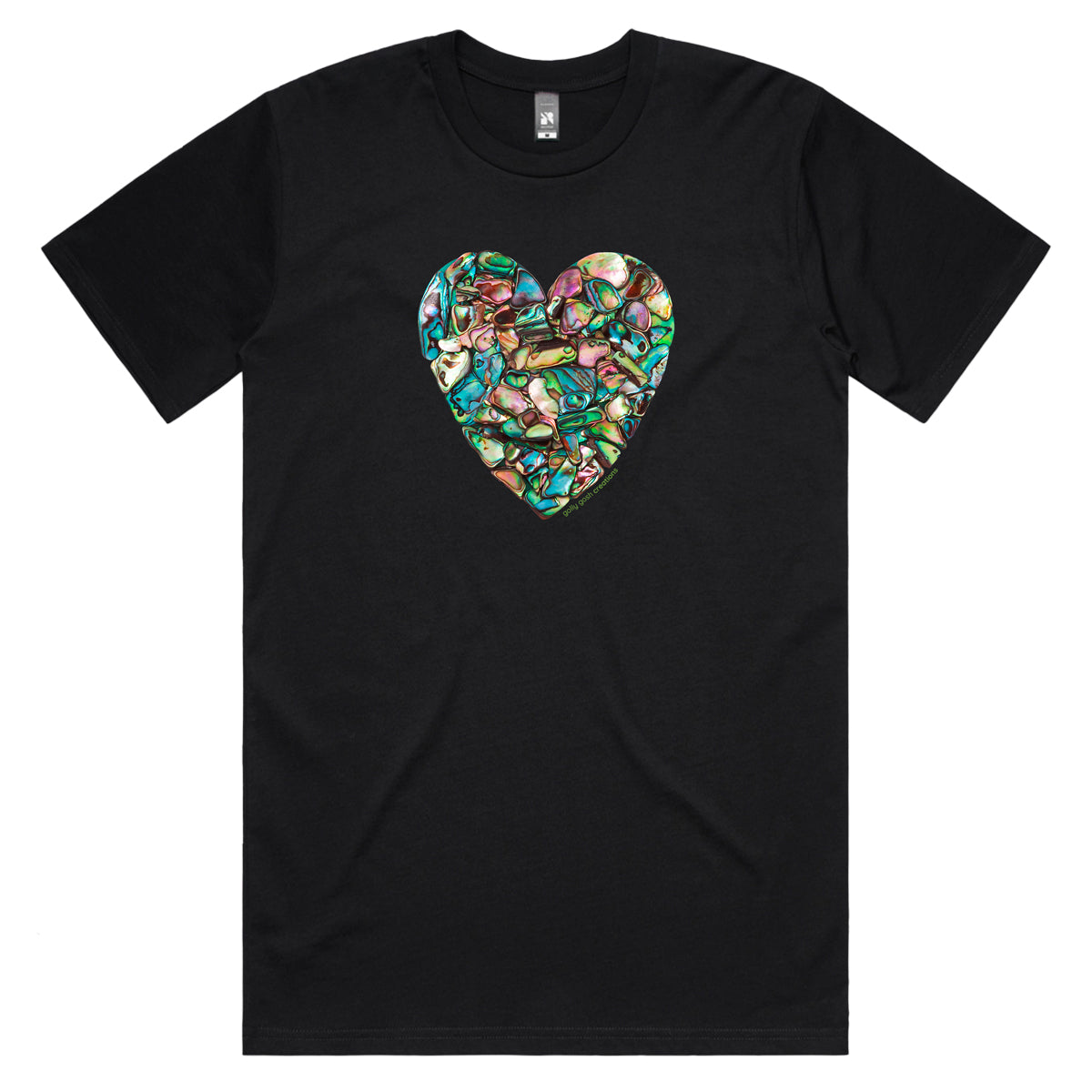 Paua Heart Men's Tee Shirt