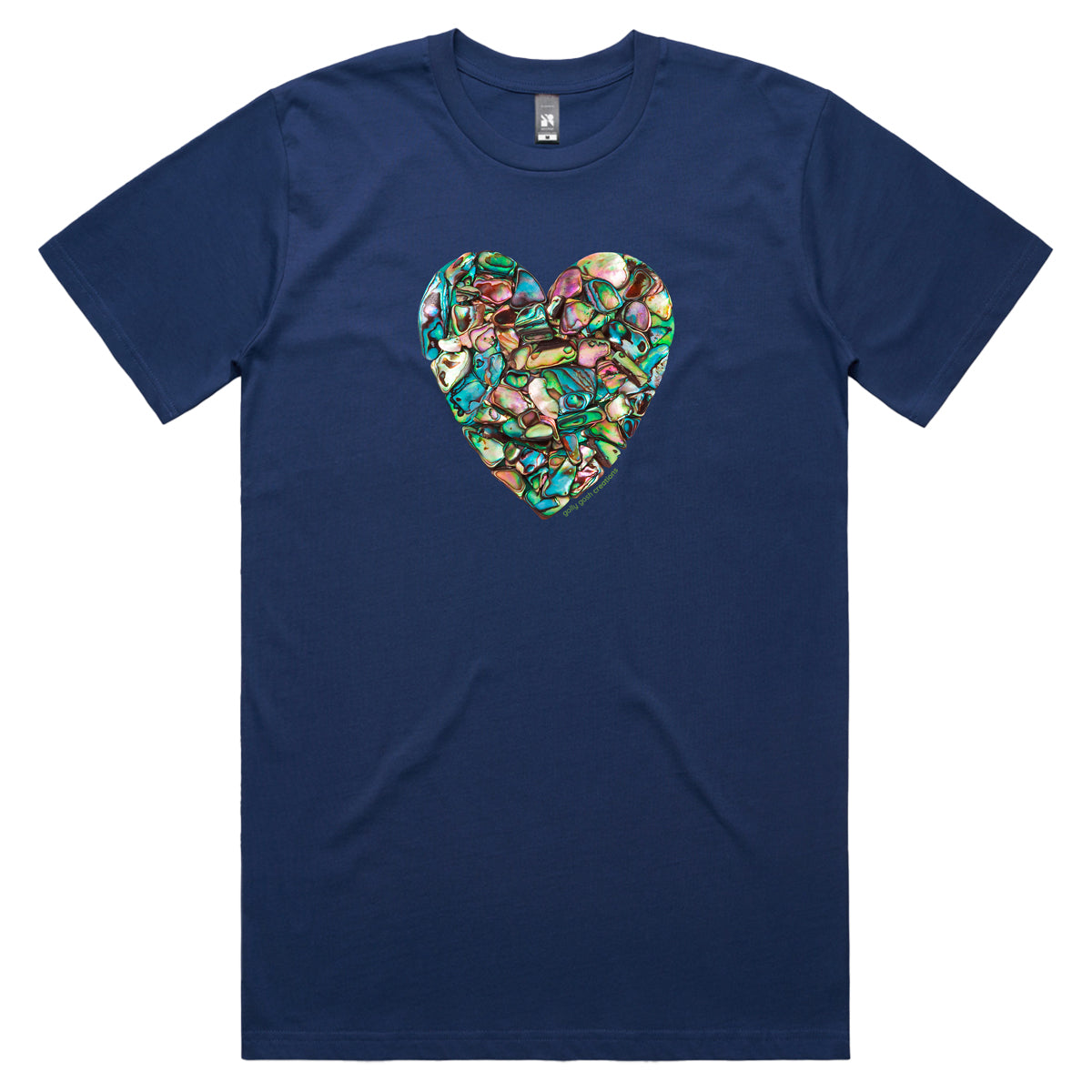 Paua Heart Men's Tee Shirt