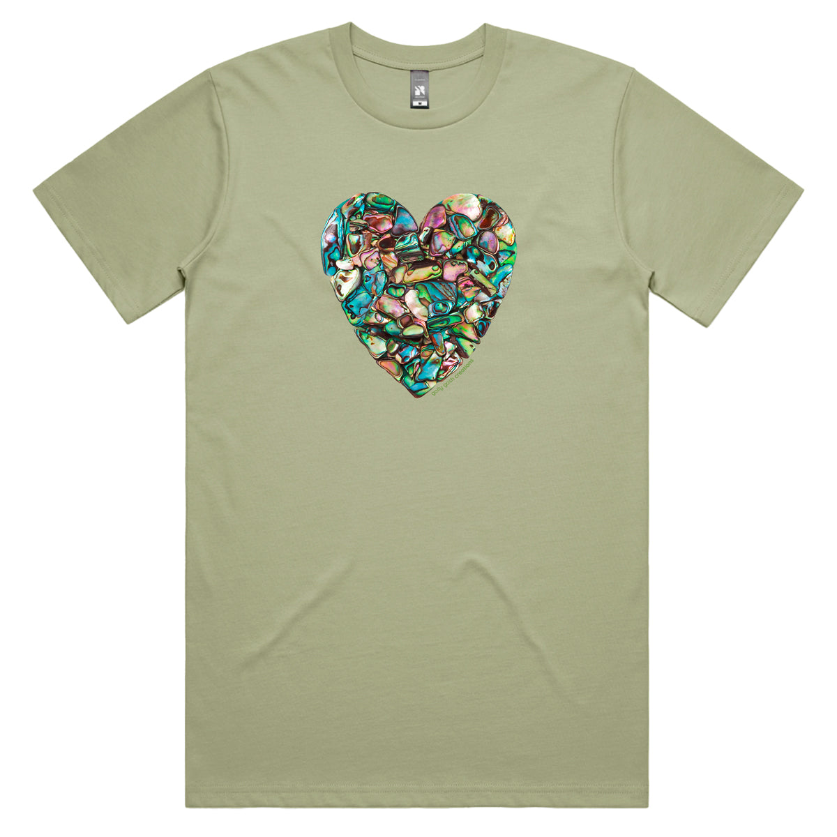 Paua Heart Men's Tee Shirt