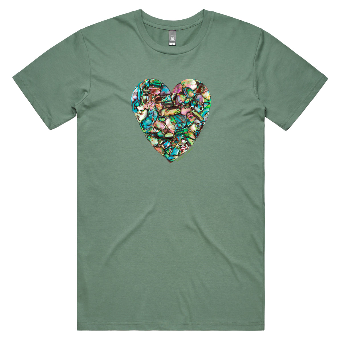 Paua Heart Men's Tee Shirt