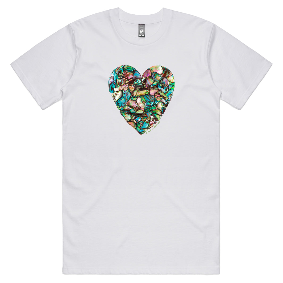 Paua Heart Men's Tee Shirt