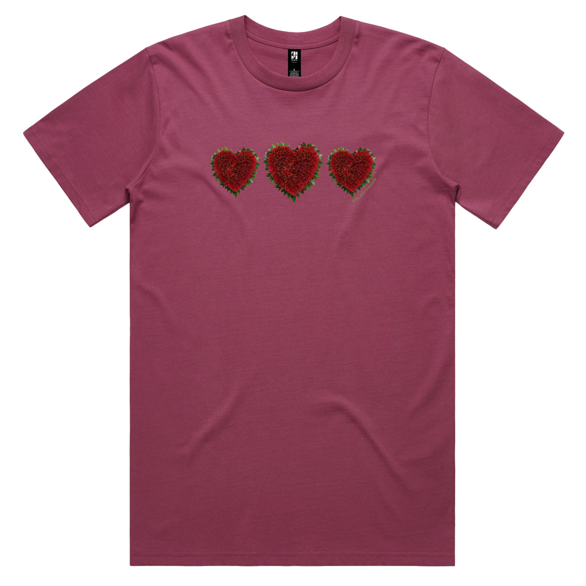 Pohutukawa Hearts Men's Tee Shirt