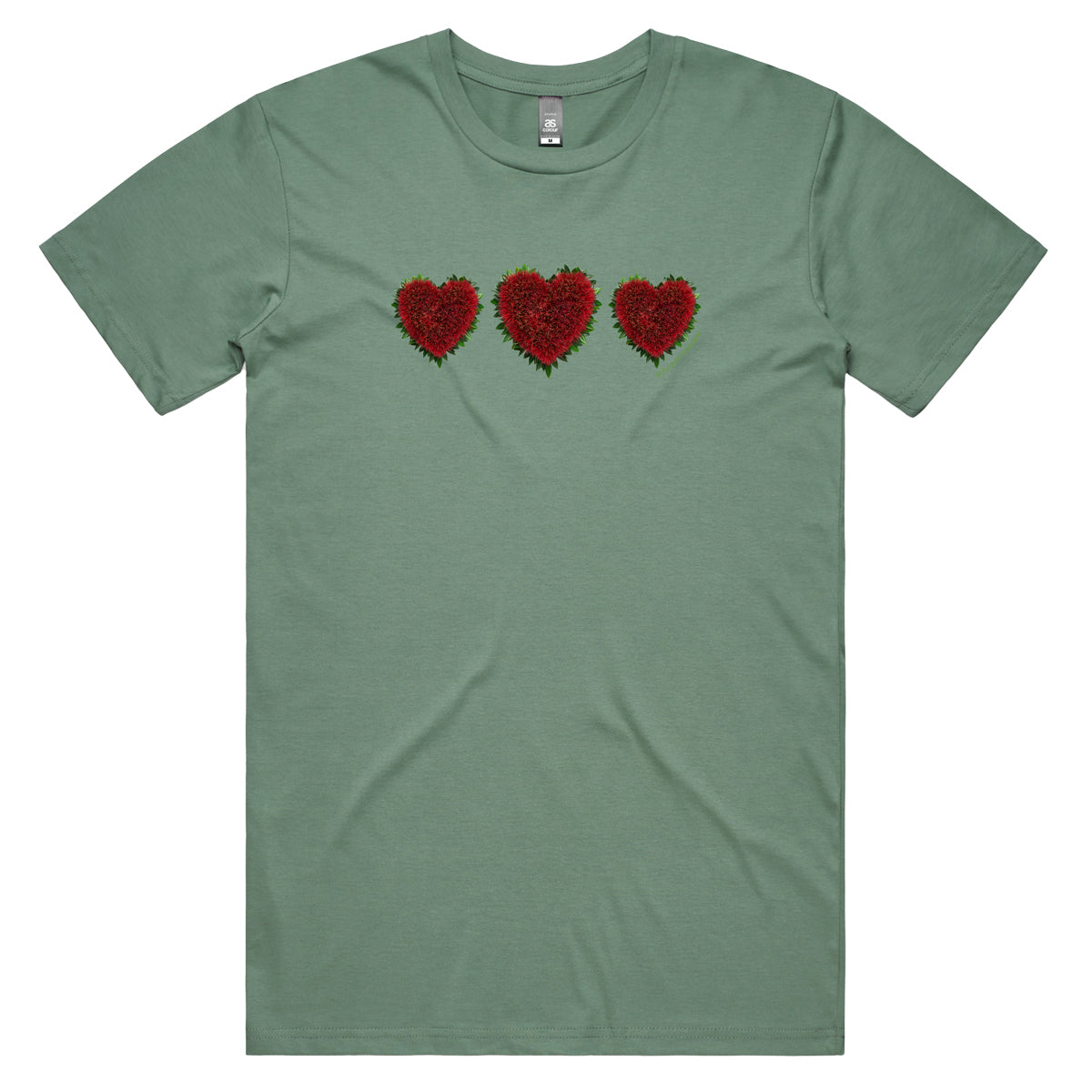 Pohutukawa Hearts Men's Tee Shirt