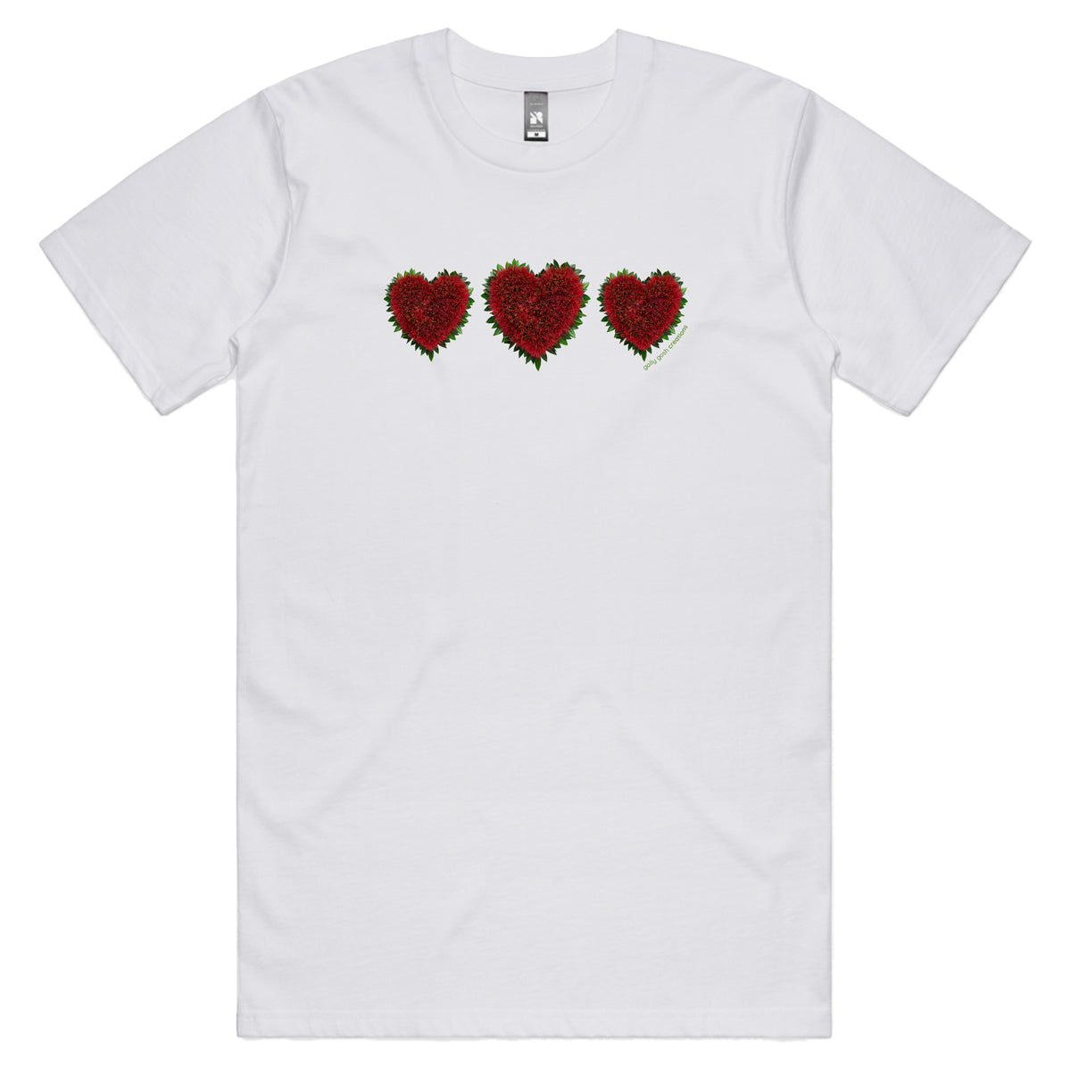 Pohutukawa Hearts Men's Tee Shirt