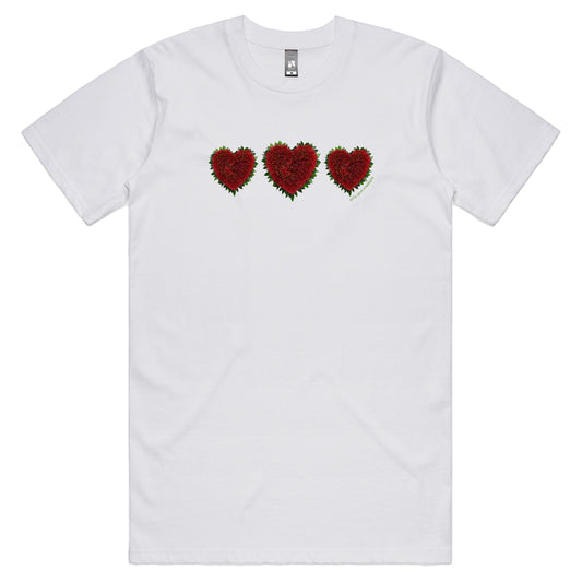 Pohutukawa Hearts Men's Tee Shirt