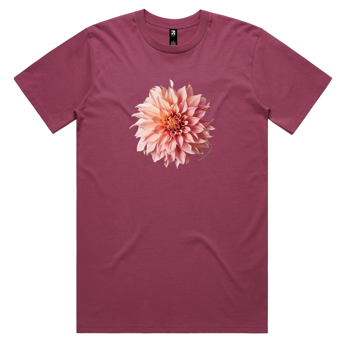 Pink Dahlia Flower Men's Tee Shirt