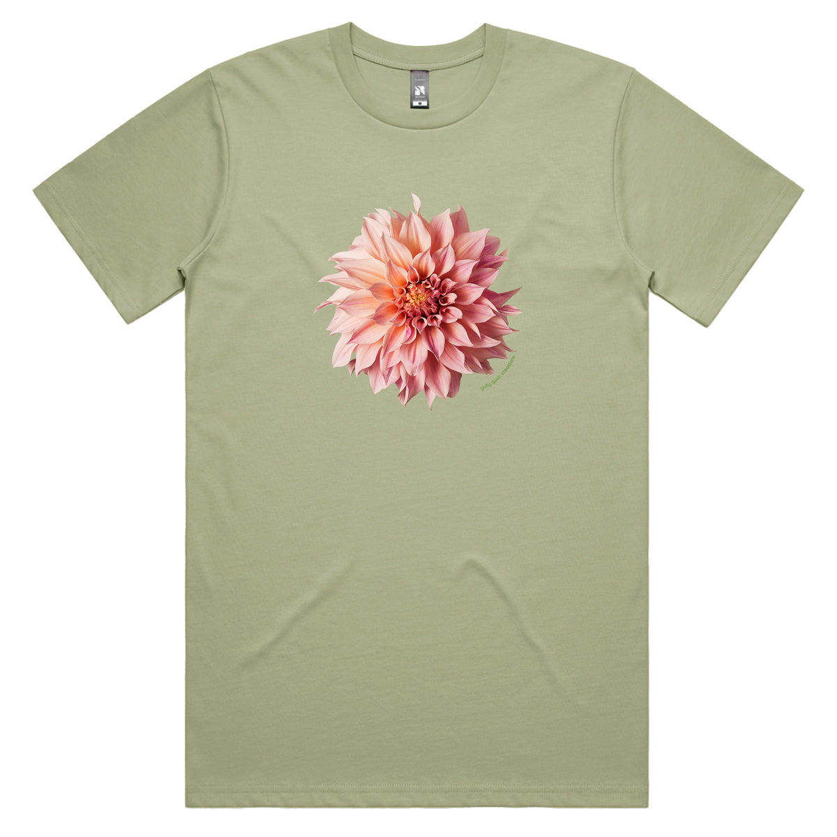 Pink Dahlia Flower Men's Tee Shirt