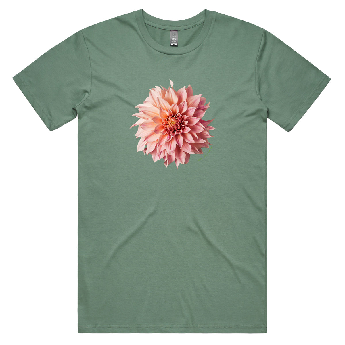 Pink Dahlia Flower Men's Tee Shirt