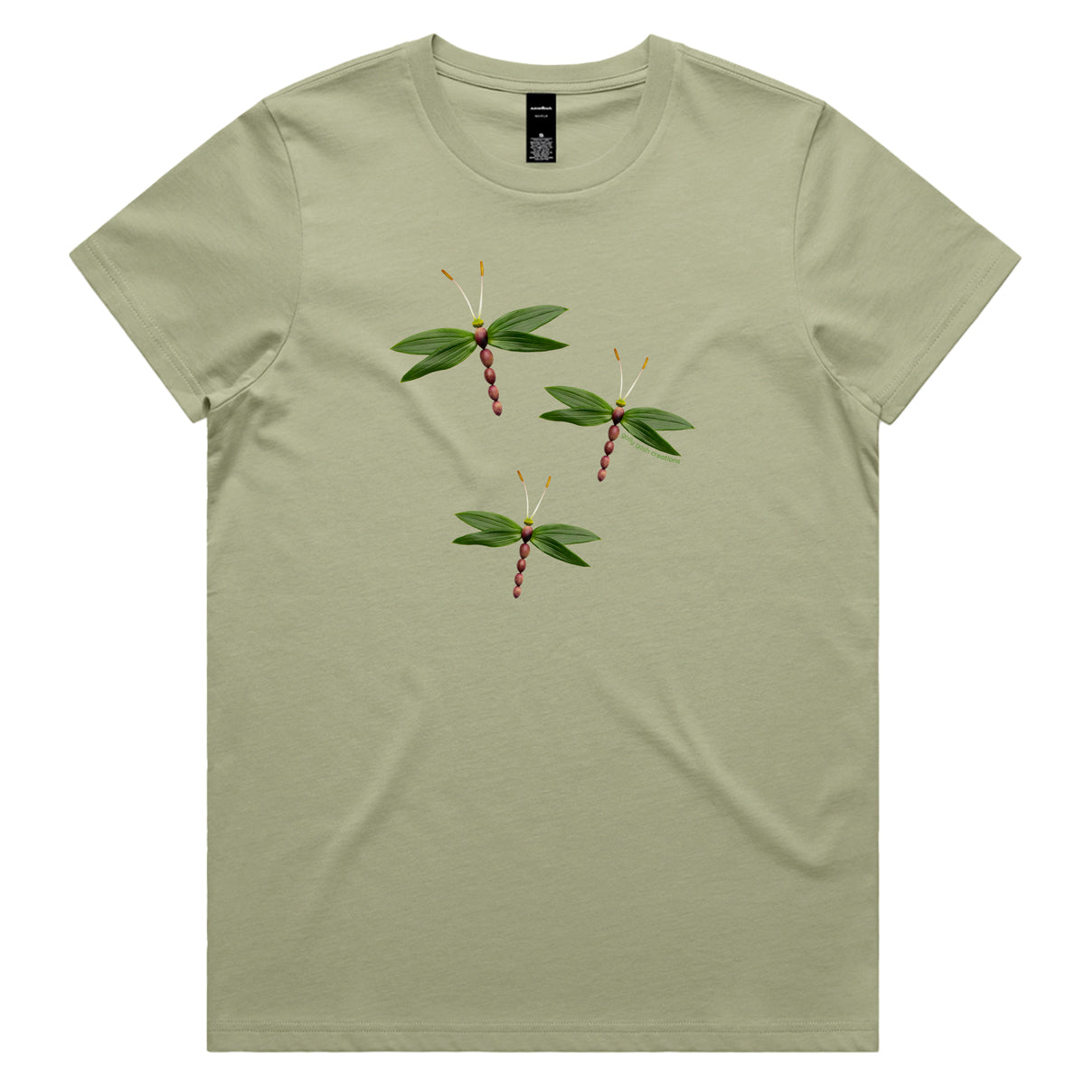 Olive Dragonflies Woman's Tee Shirt