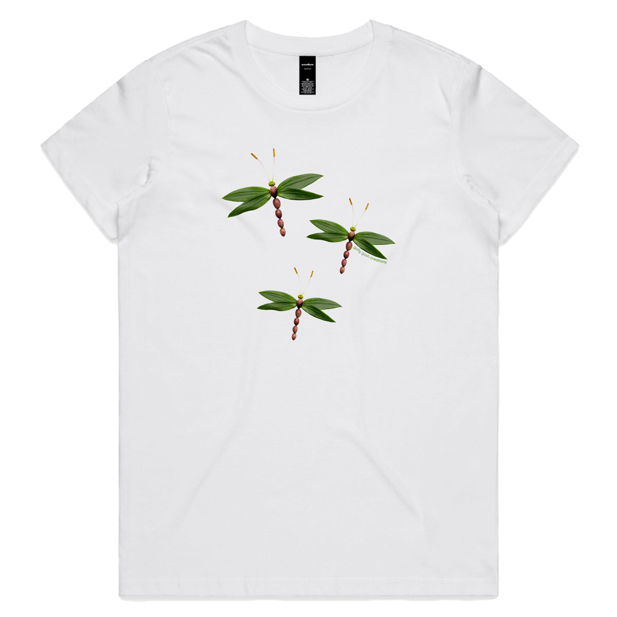 Olive Dragonflies Woman's Tee Shirt