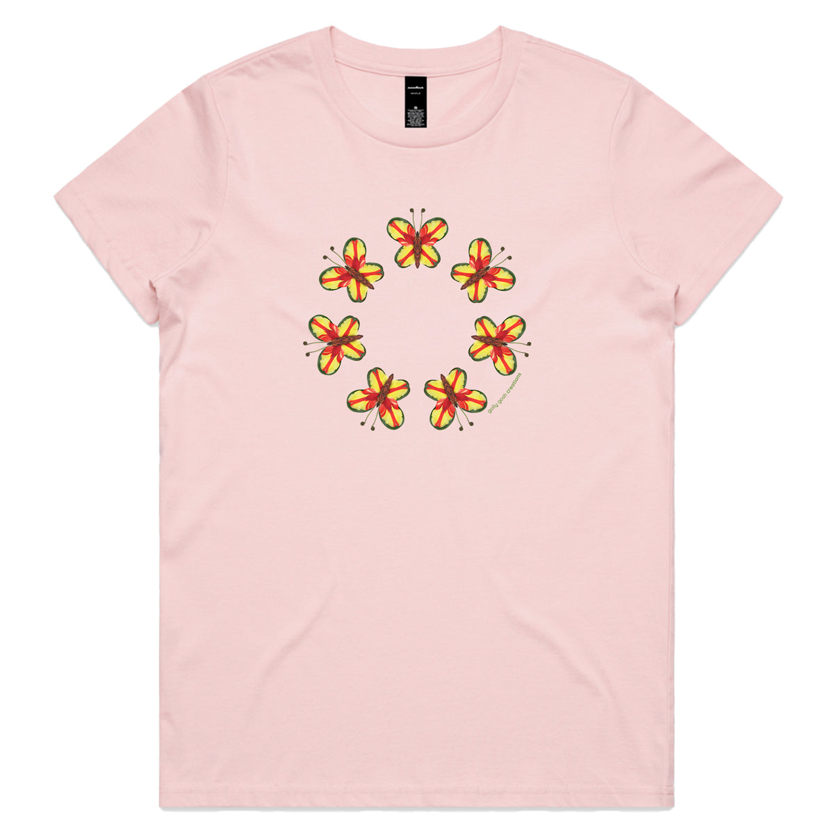 Parrot Butterflies Woman's Tee Shirt