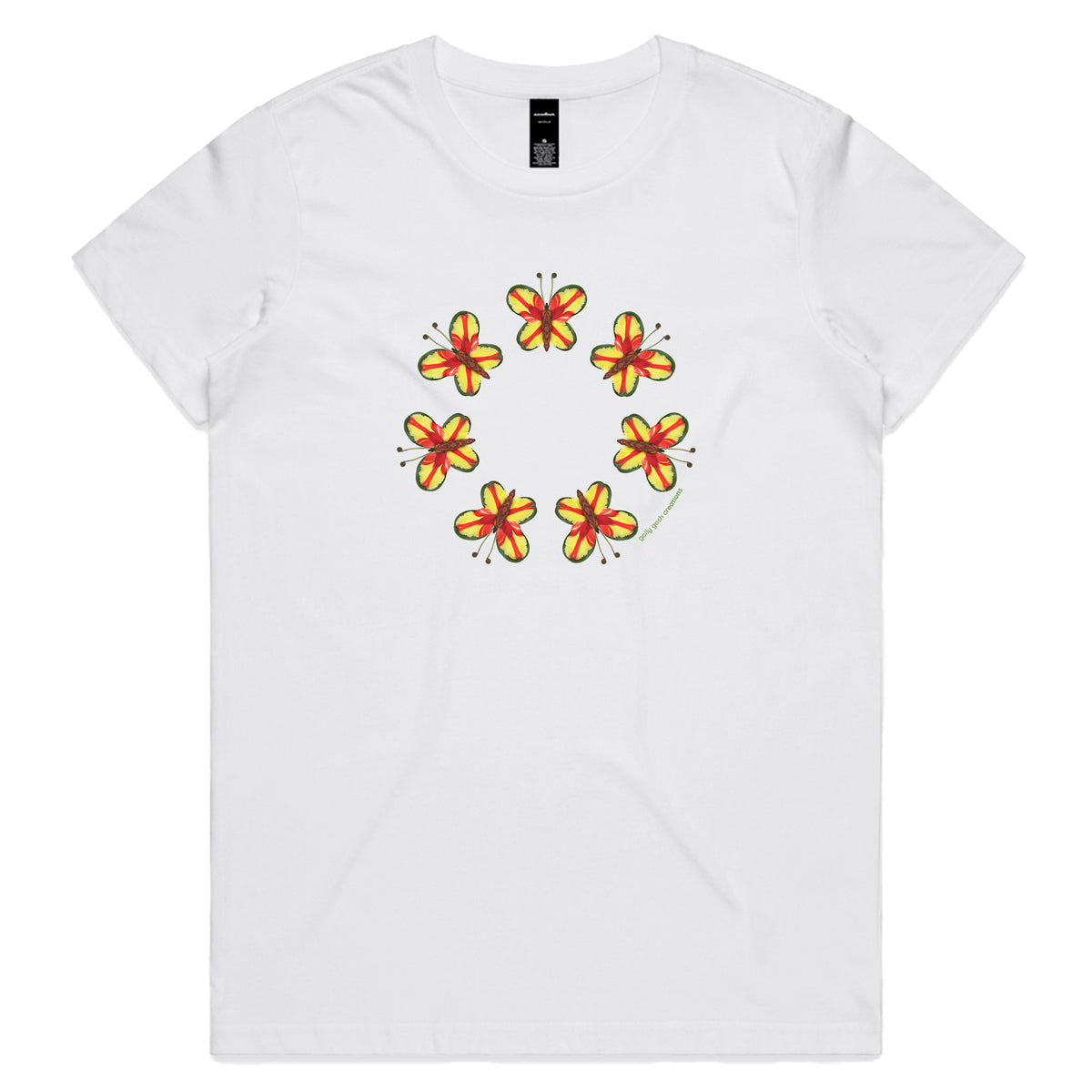 Parrot Butterflies Woman's Tee Shirt