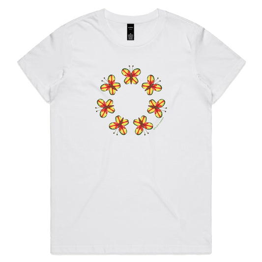 Parrot Butterflies Woman's Tee Shirt