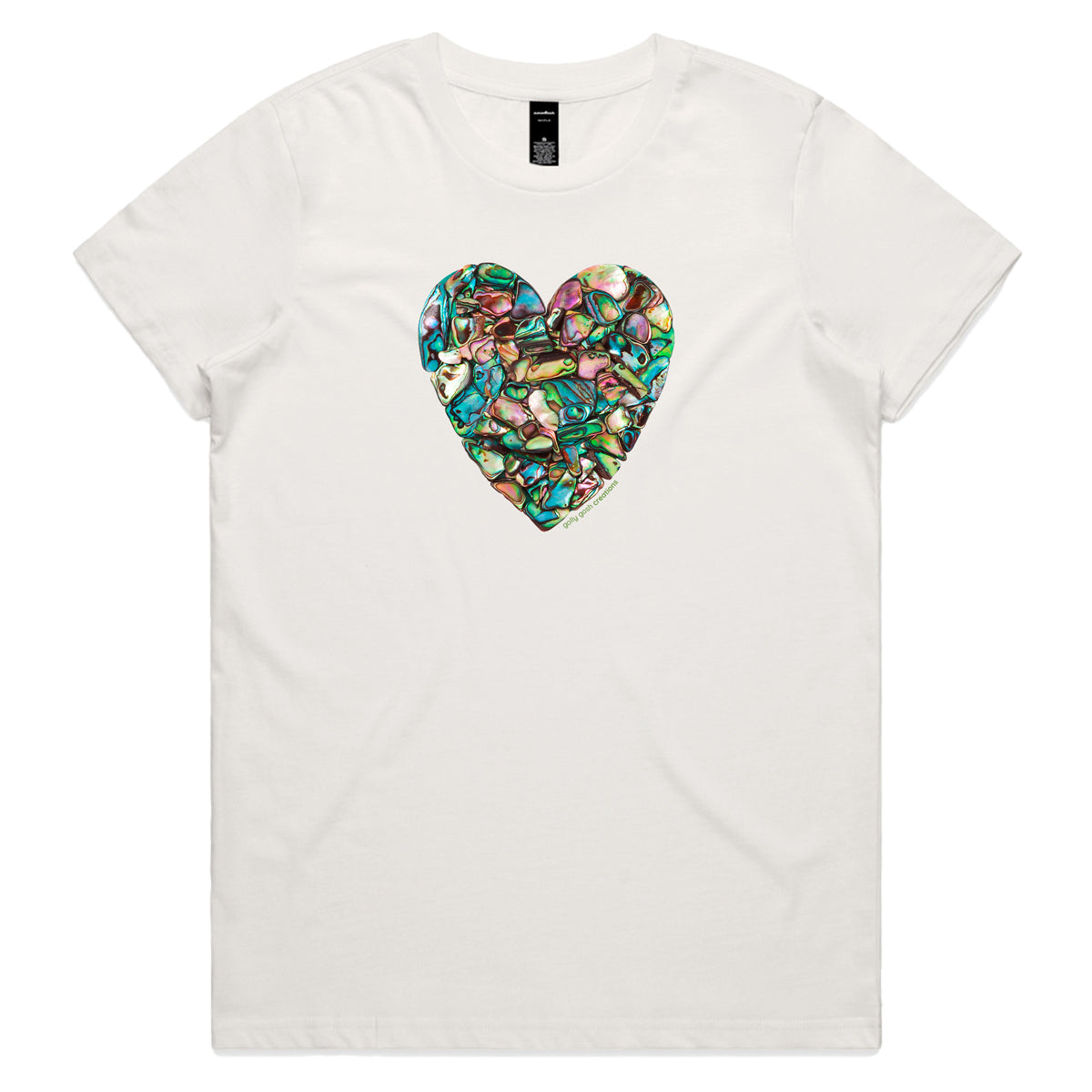 Paua Heart Woman's Tee Shirt