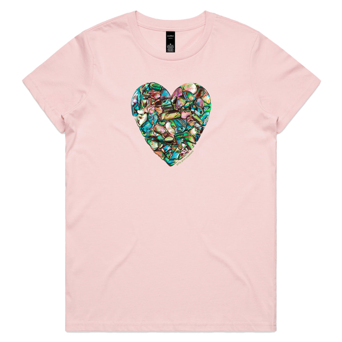 Paua Heart Woman's Tee Shirt