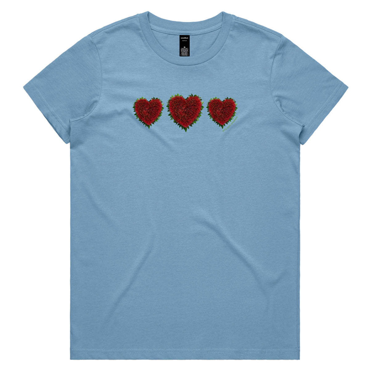 Pohutukawa Hearts Woman's Tee Shirt