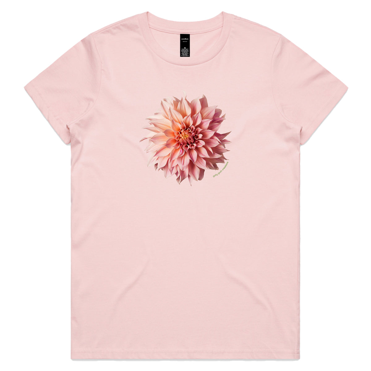 Pink Dahlia Flower Woman's Tee Shirt