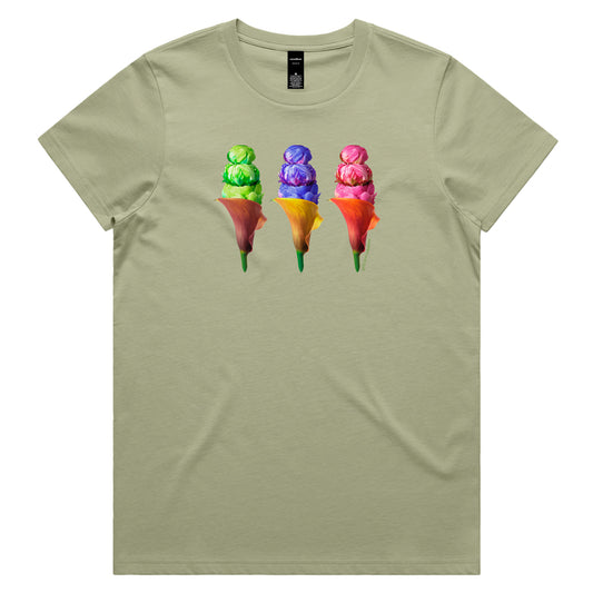 Peony Ice Creams Woman's Tee Shirt