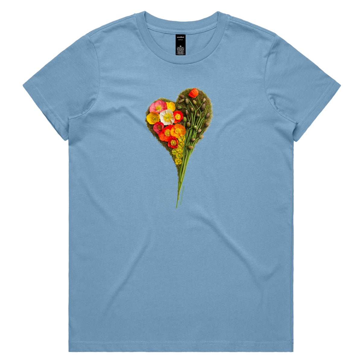 Poppy Heart Woman's Tee Shirt