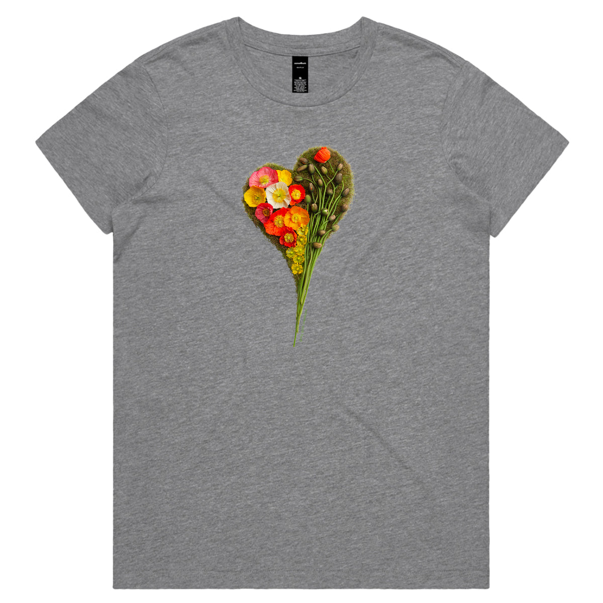 Poppy Heart Woman's Tee Shirt