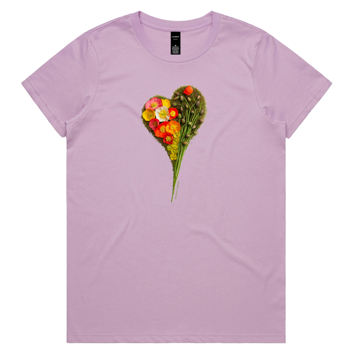 Poppy Heart Woman's Tee Shirt