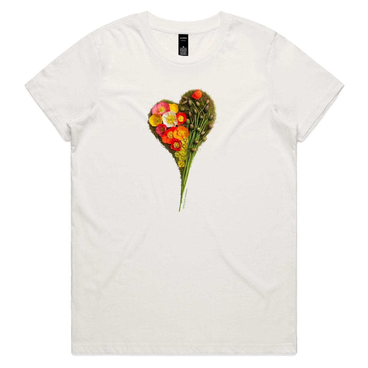 Poppy Heart Woman's Tee Shirt