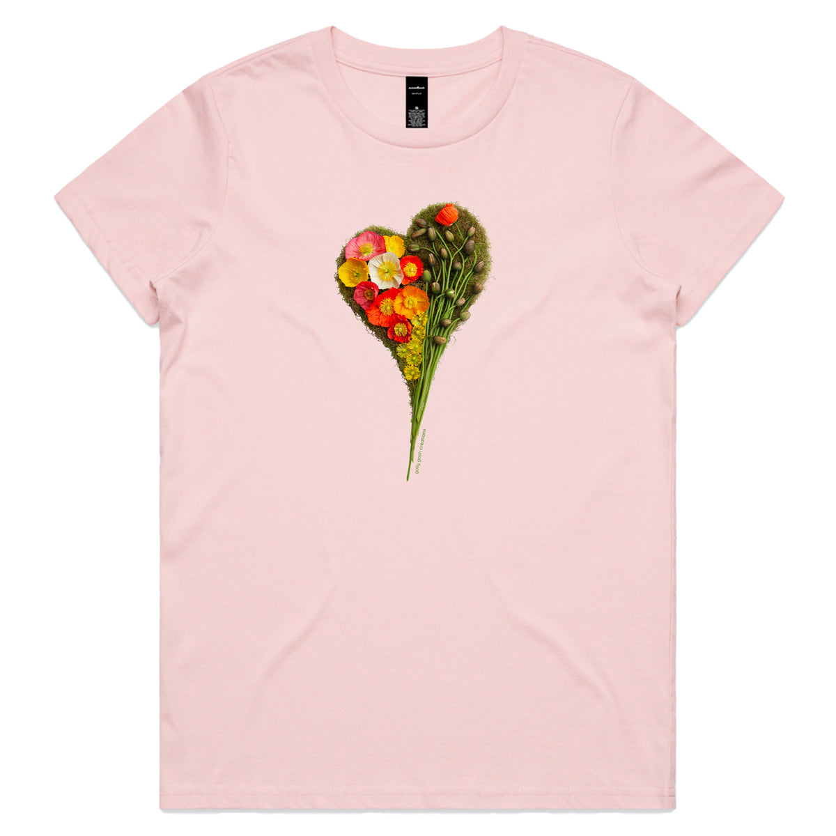 Poppy Heart Woman's Tee Shirt