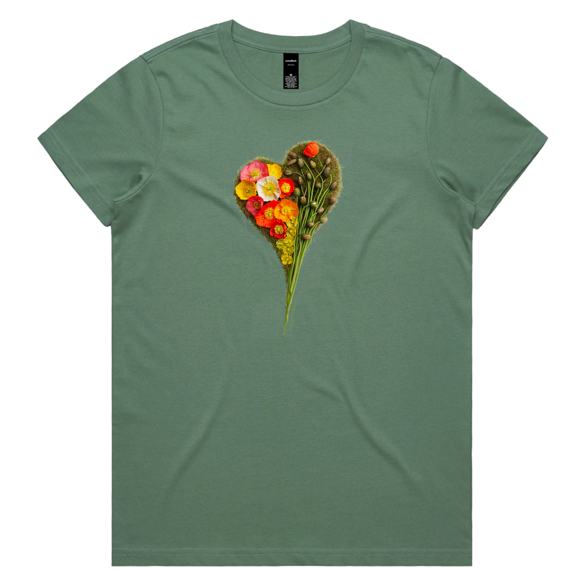 Poppy Heart Woman's Tee Shirt