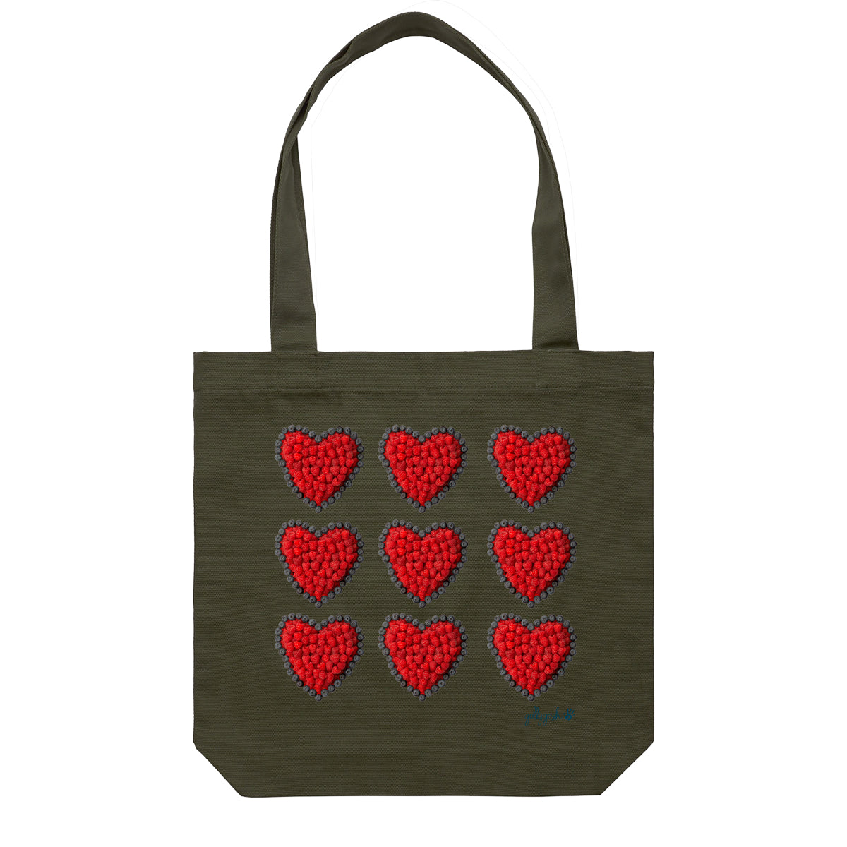 Berry Hearts Tote Bag