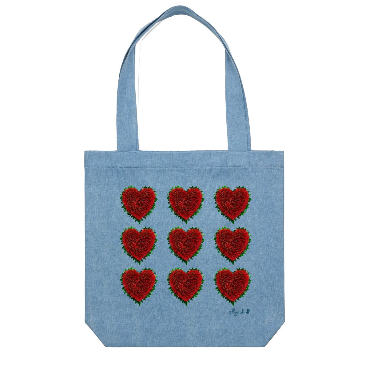 Pohutukawa Hearts Tote Bag