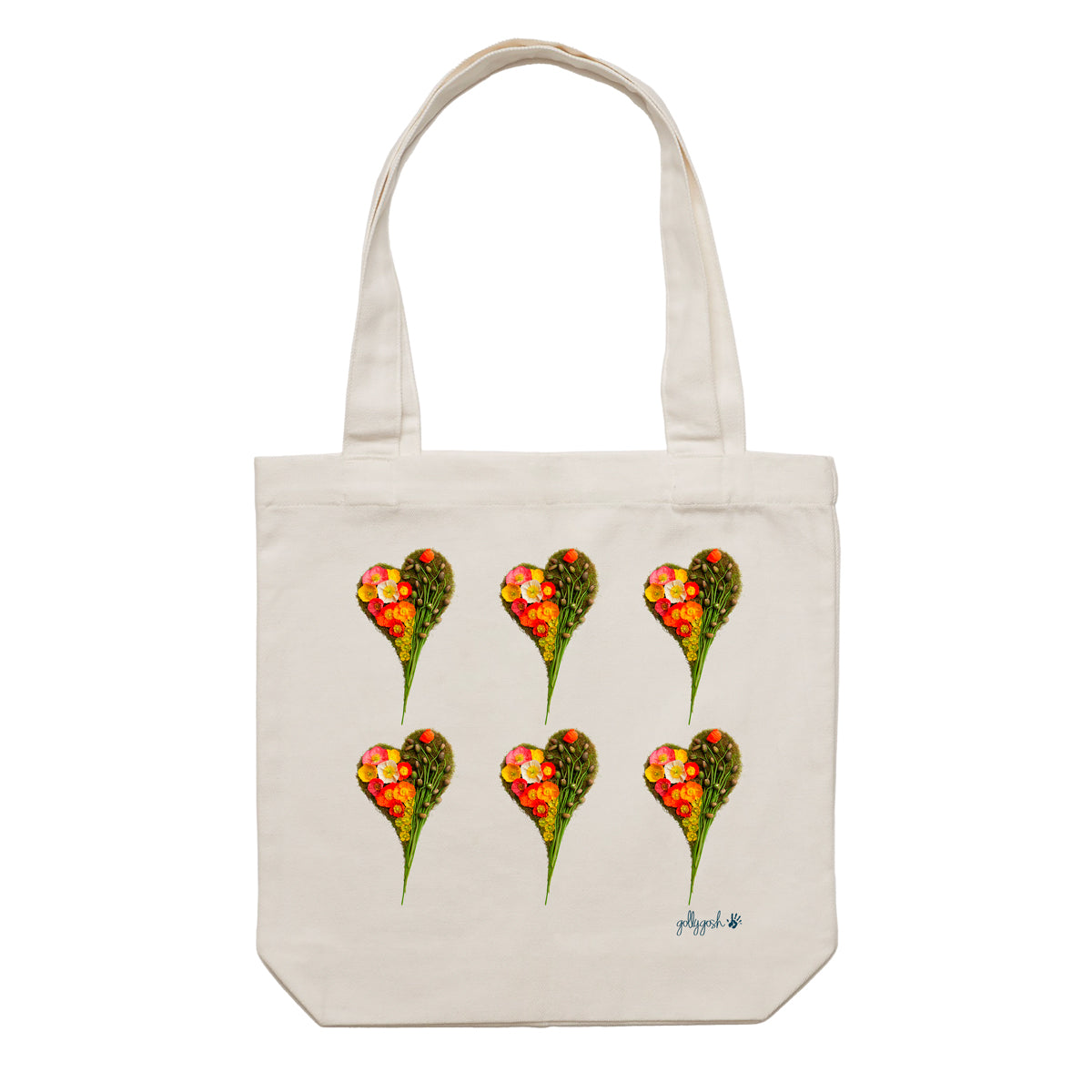 Poppy Hearts Tote Bag