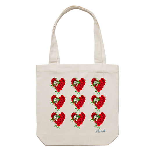 Rose Hearts Tote Bag