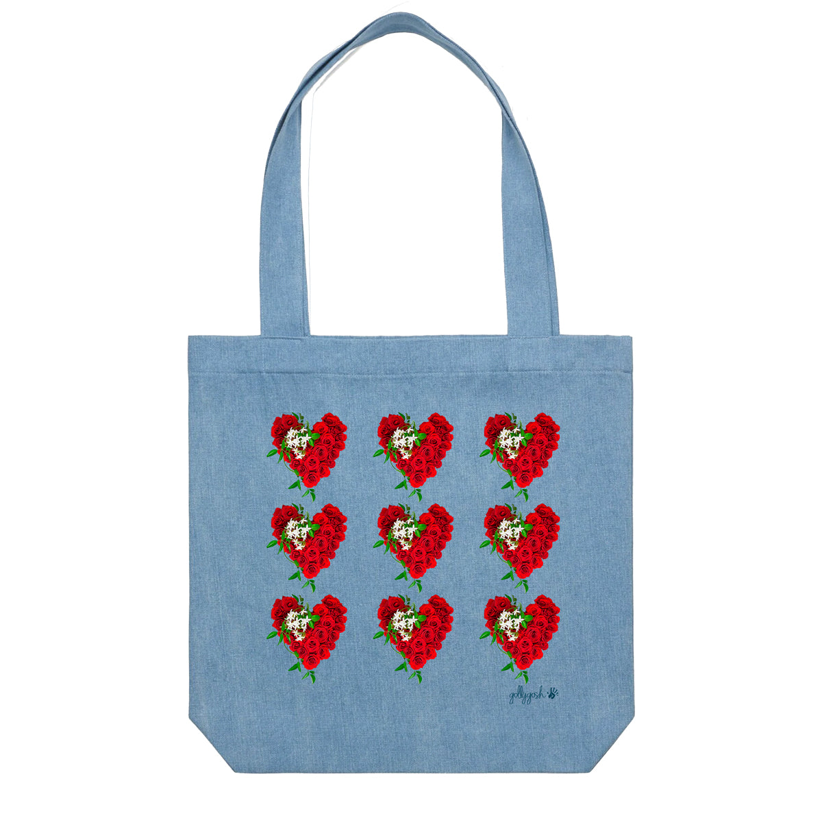 Rose Hearts Tote Bag