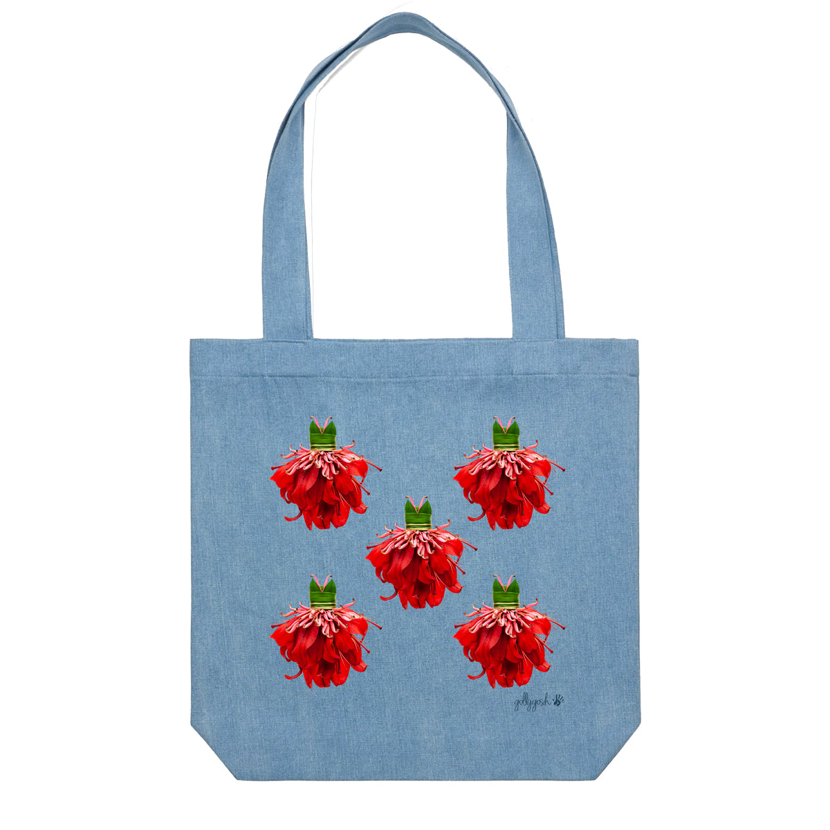 Red Lily Dresses Tote Bag