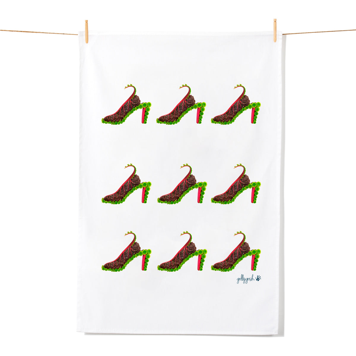 Golly Gosh_Tea Towel_Red Beet Shoes
