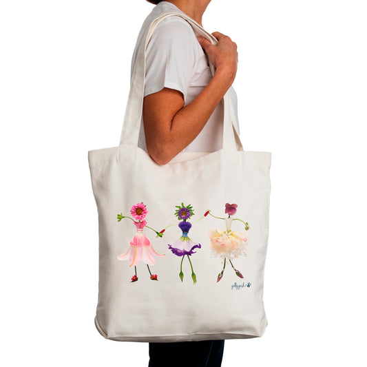 Golly Gosh Canvas Tote Bag Flower Girls