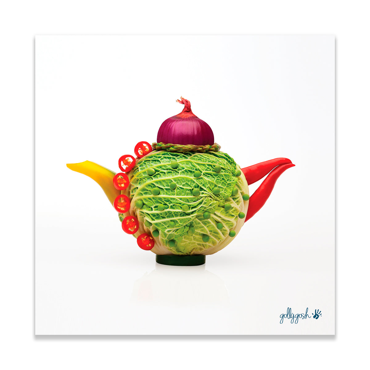 Cabbage Teapot Fine Art Print
