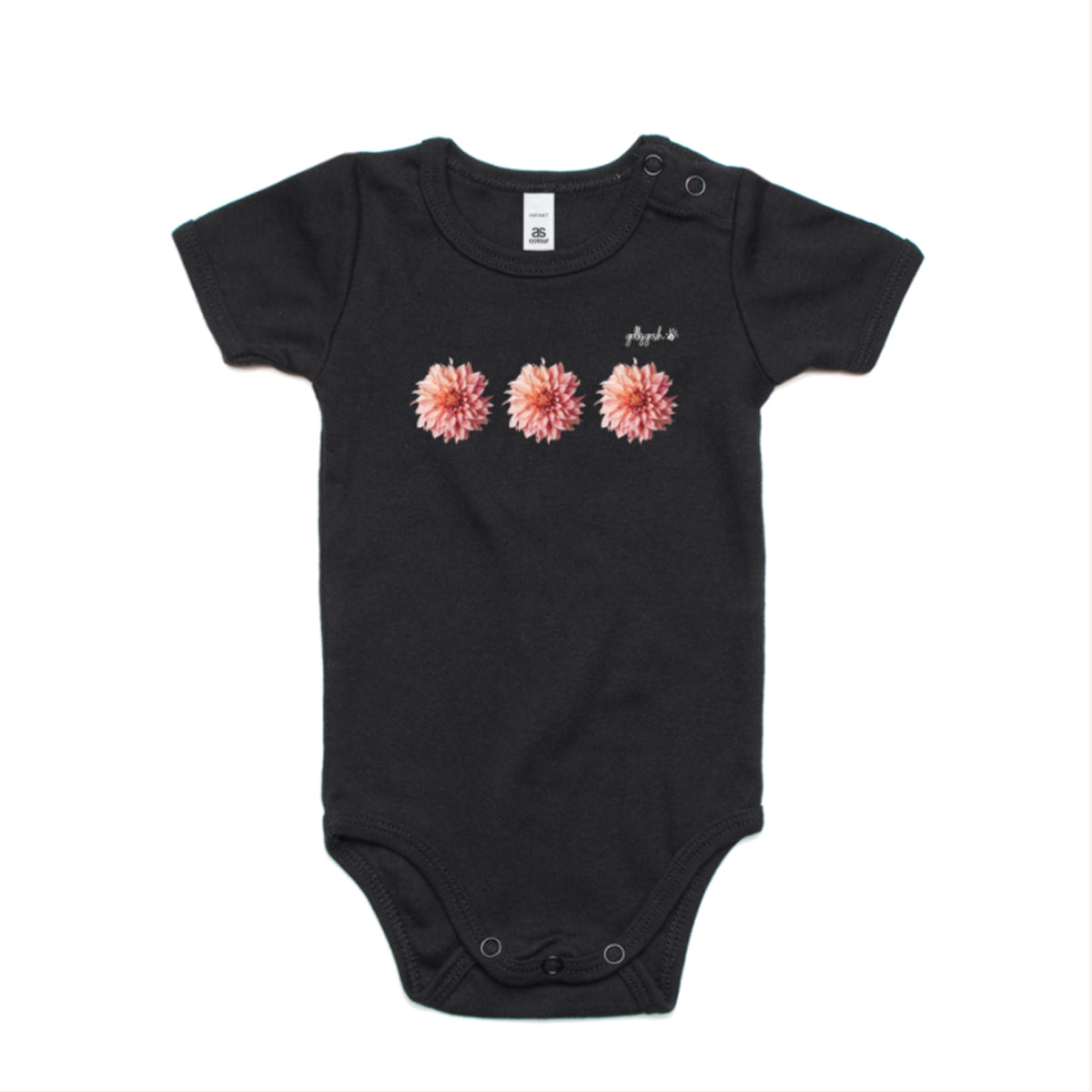 Pink Dahlias - Infant Baby Grow