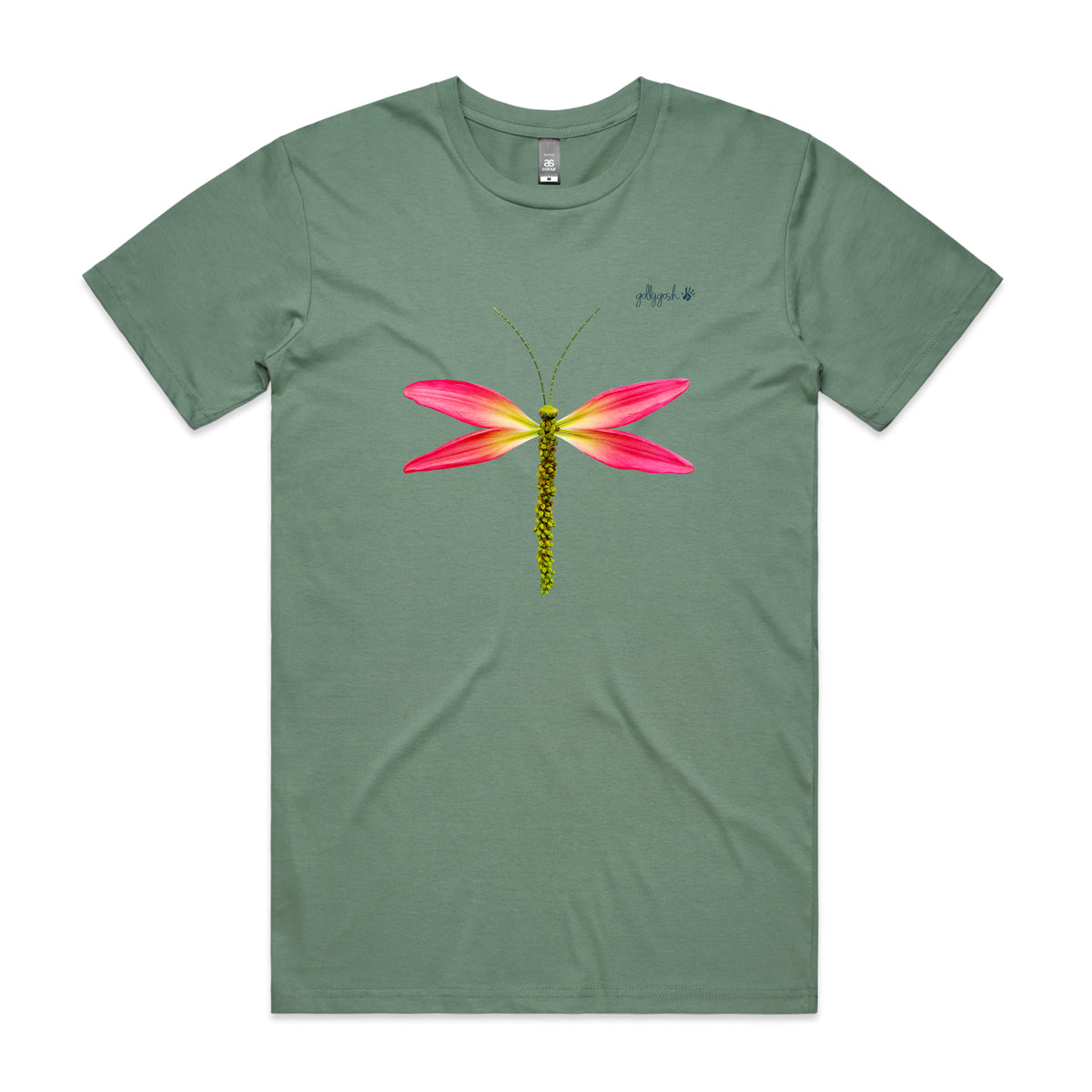Pink Lily Dragonfly Adult Tee