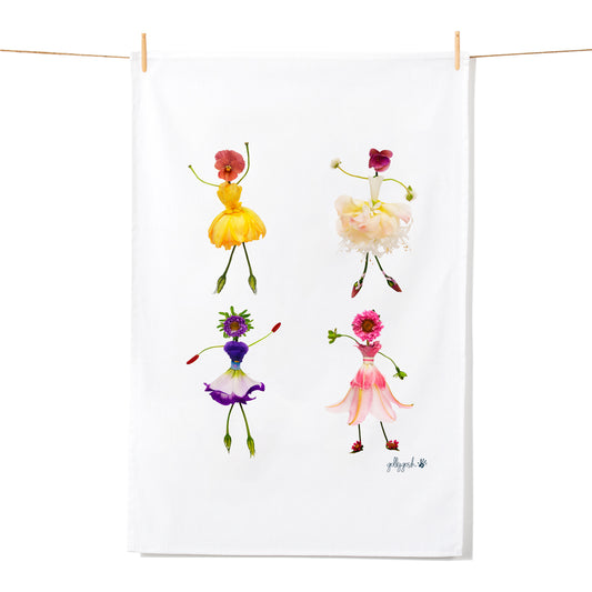 Tea Towel-Flower Girls
